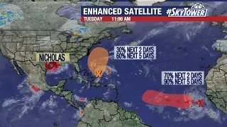 Tropical Storm Nicholas update & tropical weather forecast: Sept. 14, 2021