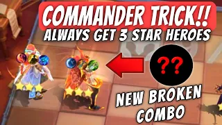 TRICK 100% GET EARLY 3 STAR HEROES !! BEST COMMANDER !! MAGIC CHESS MOBILE LEGENDS