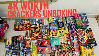 4K worth crackers unboxing | kannan crackers | vishu crackers //