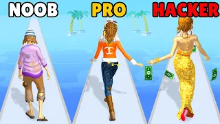 NOOB vs PRO vs HACKER in Run Rich 3D