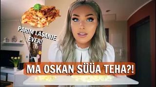 OSKAN SÜÜA TEHA?! parim lasanje retsept + testime uut meiki