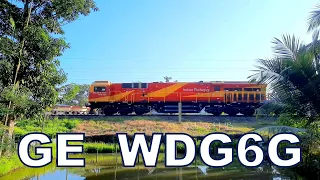 GE WDG6G - India's Most Powerful DIESEL LOCOMOTIVE powers a BTPN Petroleum Tanker Train || GE | GeVo