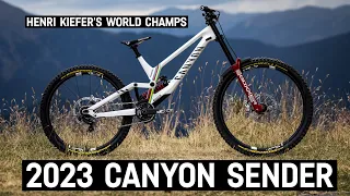 Henri Kiefer's Custom World Champs Canyon Sender | Pro Bike Build