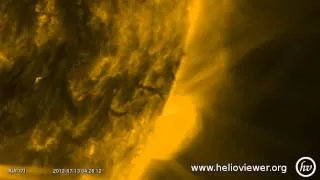 AIA 171 (2012-07-12 18:56:24 - 2012-07-13 14:14:00 UTC)