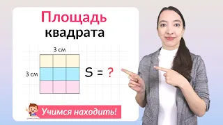 Площадь квадрата. Как найти площадь квадрата?