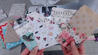 Sewing Christmas Pockets for Junk Journals