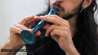 Flauta de ceramica tlapitzalli / INSTRUMENTOS DE CERAMICA