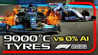 Can You Beat 0% AI with 9000°C 'ON FIRE' TYRES on the F1 2021 Game?!