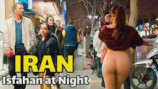 Nightlife in Isfahan!! 🇮🇷 Night walk in luxury neighborhood | IRAN ایران