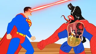 SuperHero: Superman, Hulk, Spiderman, Black Panther vs Evolution of SPIDER VENOM