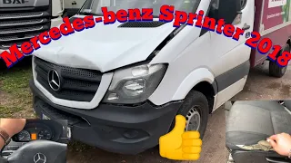 ОБЗОР MERCEDES-BENZ SPRINTER 316 2018 года СПУСТЯ 160000 ПРОБЕГА РАБОТА В ПОЛЬШЕ ДОСТАВКА ЕДЫ Frisco