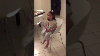 5-year-old singing "How far I'll go" from Disney movie "Moana"