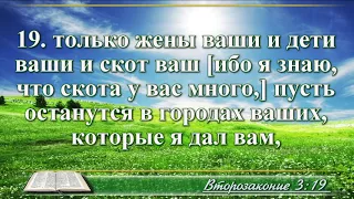 ВидеоБиблия Книга Второзаконие с музыкой глава 3 Бондаренко