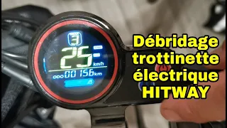 Débrider sa trottinette électrique HITWAY H5 , je vous explique ...