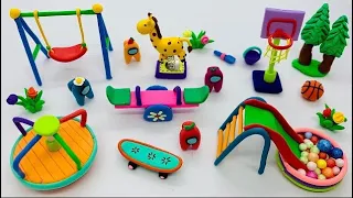 💥Satisfying Miniature Playground Compilation-DIY How To Make Miniature Playground From Polymer Clay