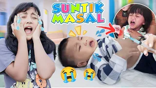 SEMUA NANGIS DI SUNTIK MASAL, TAKUT BANGET…😱😭 #viral #trending