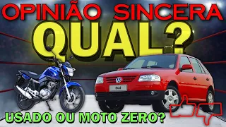 Vale mais a pena comprar um Carro Usado ou uma Moto Zero km? Opções gastando até R$ 14 mil