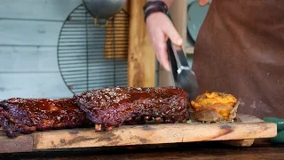 How to cook Spare Ribs 3-2-1 Method - Big Green Egg