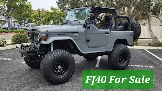 FJ40 for sale - V8 Satin Grey Restomod