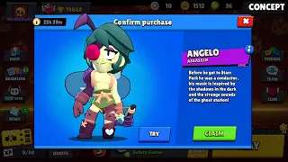 YES!!! NEW BRAWLER ANGELO IS HERE!😍😎Complete FREE GIFTS 🎁/CONCEPT