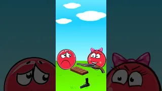 Red ball eating  chocolate.Red Ball 4 mukbang animation #shorts