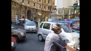 Traffic in Naples (Italy): there're no rules