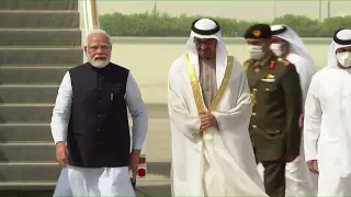 PM Modi arrives in Abu Dhabi