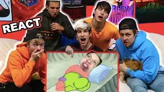 REACTING TO FUNNY VIDEO MEMES OF US W/ ROOMMATES