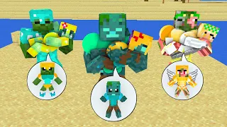 Monster School: BODY BUILDER Cute MERMAID Prison BREAK Challenge - Minecraft Animation