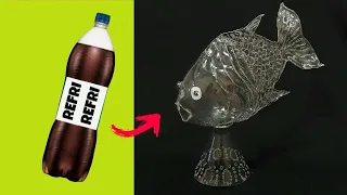 IDEIA INCRÍVEL DE ARTESANATO COM GARRAFA PET / how to make ACRYLIC SCULPTURE using pet bottle