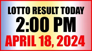 Lotto Result Today 2pm April 18, 2024 Swertres Ez2 Pcso