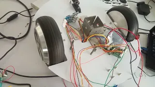 Robot base using two hoverboard motor control by hoverboard motor driver and arduino.