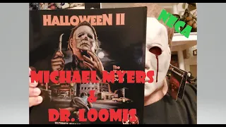 NECA, Halloween 2: Ultimate Michael Myers and Dr. Loomis 2 pack... action figure unboxing &review...