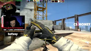 v1w one tap ACE !! kennyS says he is cheating ??