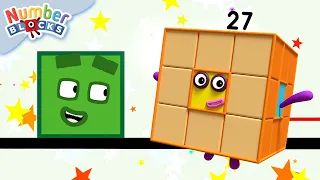 Dimensões diferentes 2d e 3d! | Aprenda a contar | @Numberblocks em português