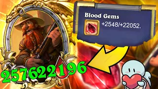 22K stats from Blood Gems! | Hearthstone Battlegrounds