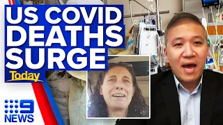 US COVID-19 deaths on the rise | Coronavirus | 9 News Australia