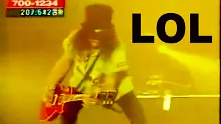 SLASH pisses off MICHAEL JACKSON for playing long guitar solo (LIVE)