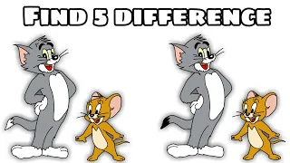 BET YOU CAN'T SPOT THE DIFFERENCE | TOM AND JERRY FIND THE DIFFERENCE GAME| 5-Minute Riddles