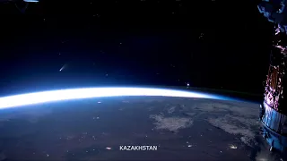 Comet NEOWISE seen from the ISS - High Rez