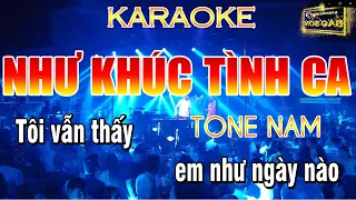 Như Khúc Tình Ca Karaoke Remix Tone Nam ll Karaoke Beat Bảo Sơn