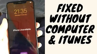 iPhone Unavailable Fixed Without iTunes And Computer