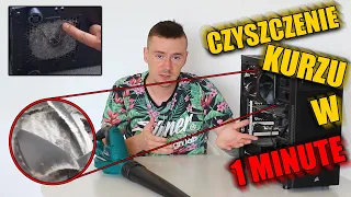 Jak SZYBKO Wyczyścić Komputer z Kurzu!? *1 Minuta*