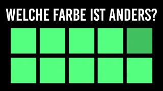 AUGEN TEST - Welche Farbe ist anders? Kannst du diesen Sehtest bestehen?