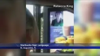 Starbucks sign language