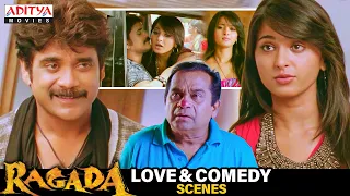 Ragada Movie Love & Comedy Scenes | Hindi Dubbed Movie | Nagarjuna, Anushka, Priyamani |Brahmanandam