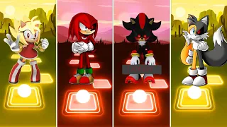 Super Amy Rose 🆚 Knuckles exe Sonic 🆚 Shadow Exe Sonic 🆚 Tails exe Sonic | Sonic EDM Rush