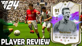 91 Future Stars Icon Beckham Player Review - EA FC 24