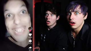 Reacting to TERRIFYING Tik Toks..  (Pt. 3) | Colby Brock