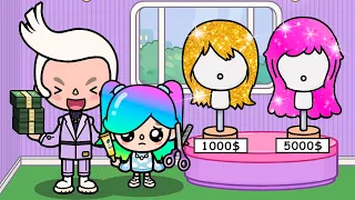 Poor Girl Genius Hairdresser | Compilation | Rainbow hair | Toca Boca | Toca Life Story